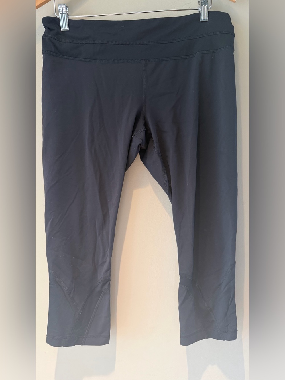 lululemon Black speed up Capri Leggings with Wide Waistband 12